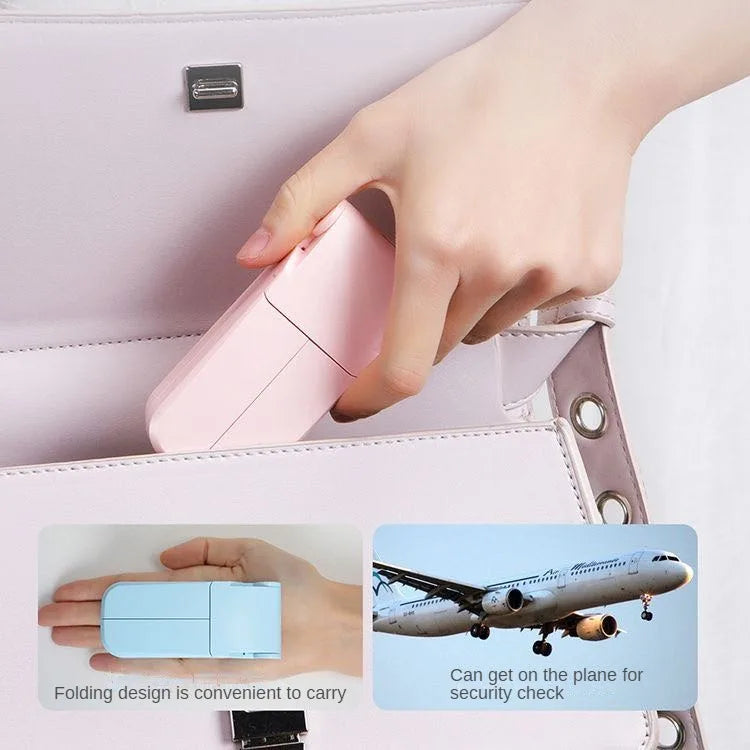 BreezeBlade Foldable Dual Fan – Compact, USB Rechargeable & Pocket-Ready