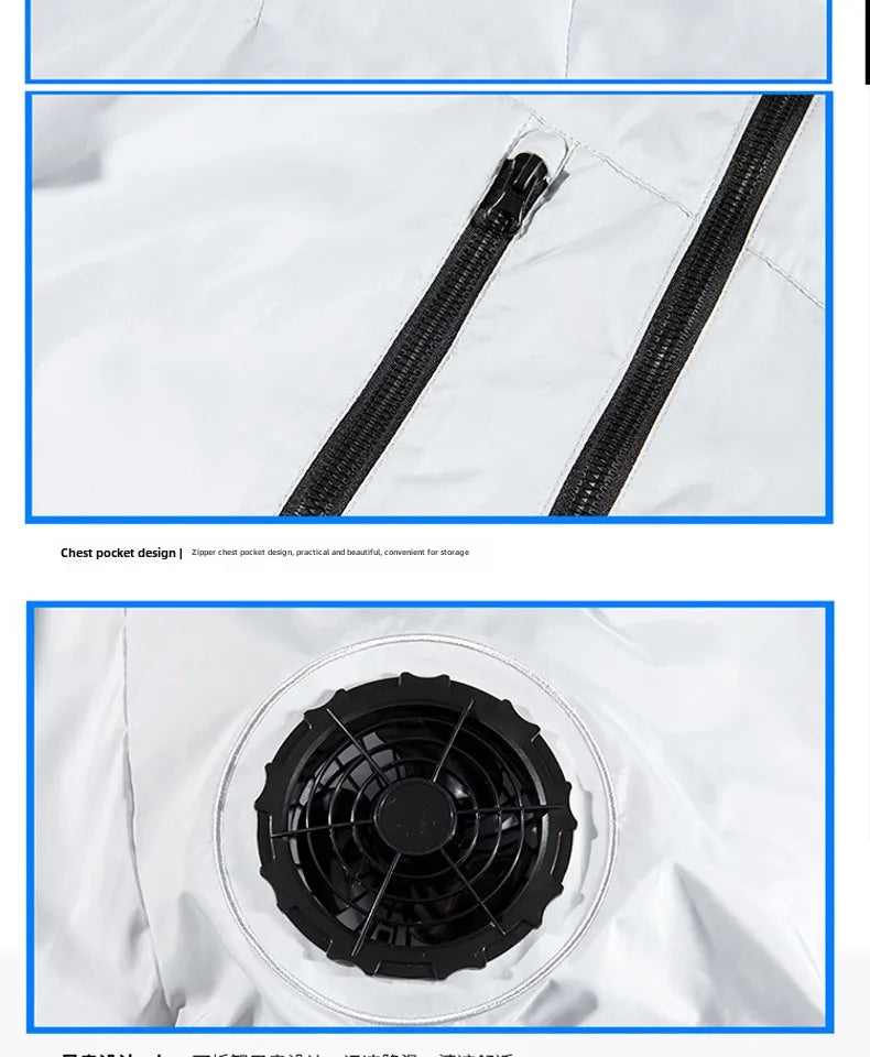 CoolCore Tech Vest – USB Fan Ice Vest for Heat-Intensive Work & Summer Wear