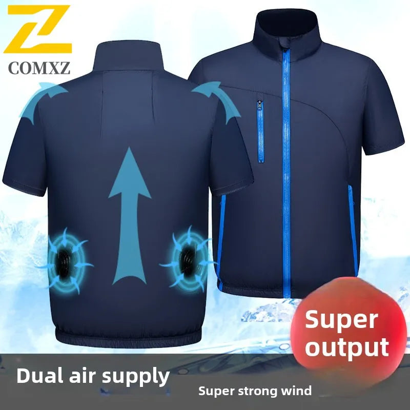 CoolCore Tech Vest – USB Fan Ice Vest for Heat-Intensive Work & Summer Wear