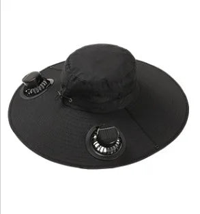 ShadeBreeze Cooling Hat – Dual Fan Sun Hat for Outdoor Heat & UV Protection