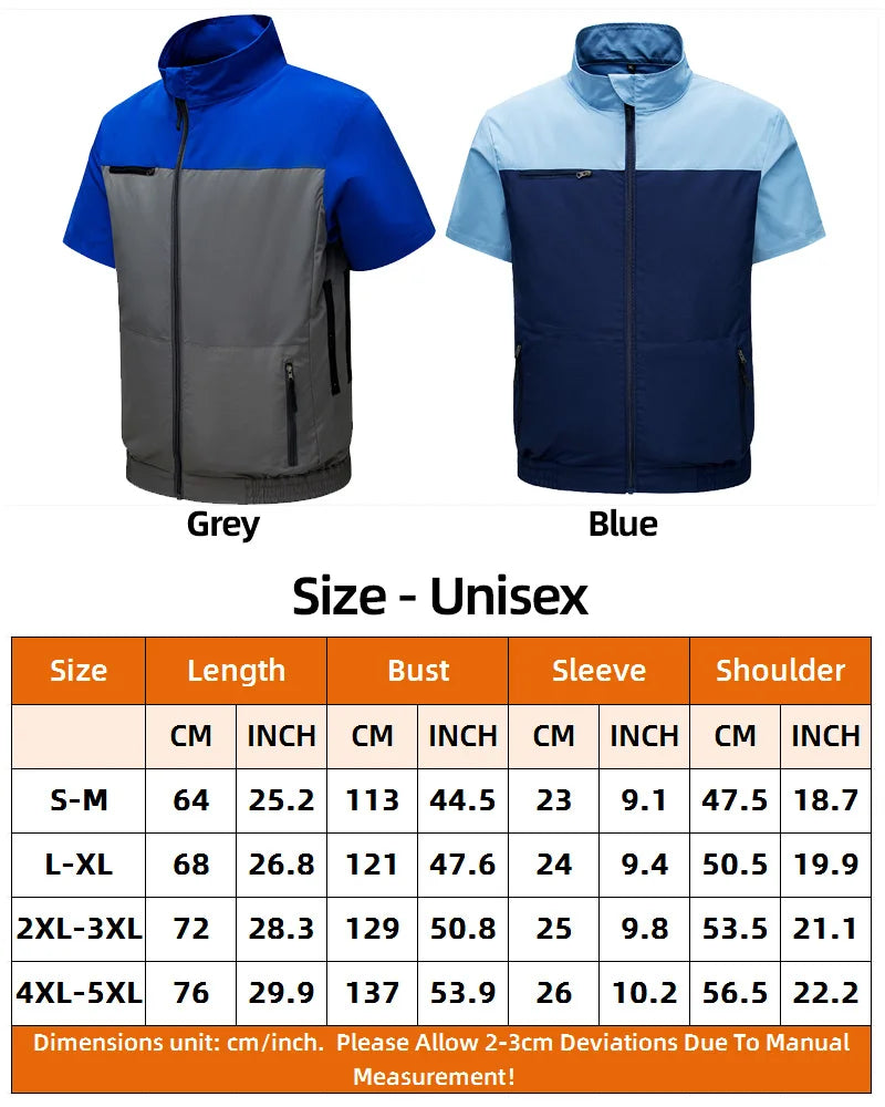 AirRide Cooling Vest – Dual-Fan USB Jacket for Riders, Cyclists & Outdoor Heat