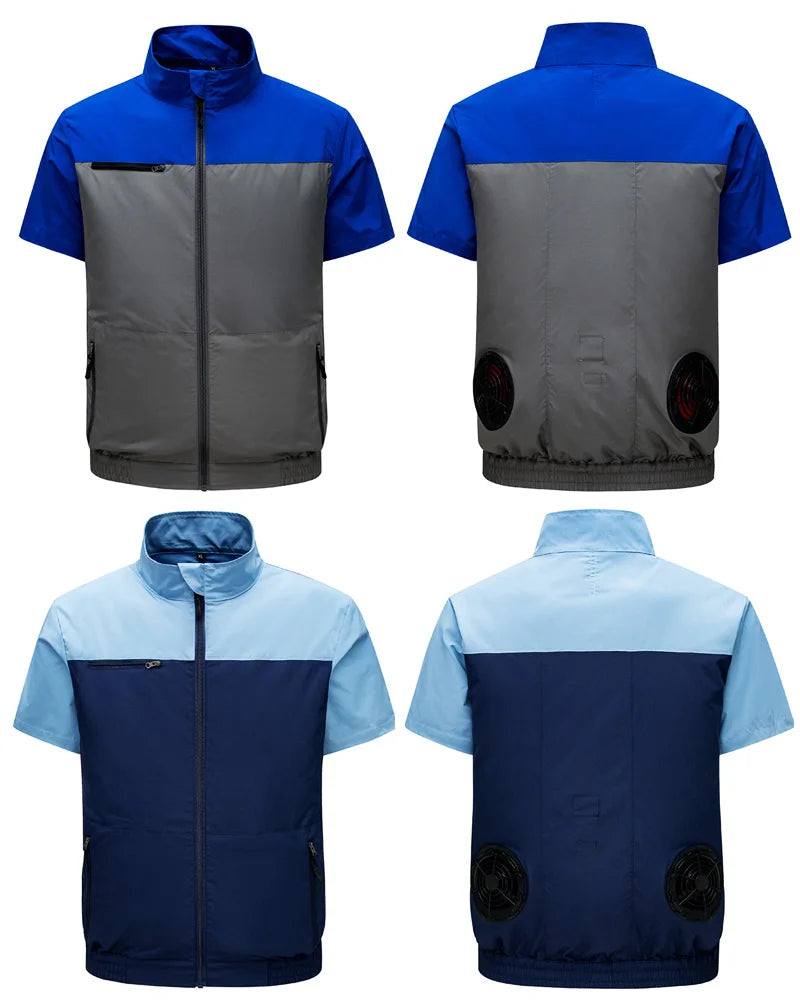 AirRide Cooling Vest – Dual-Fan USB Jacket for Riders, Cyclists & Outdoor Heat