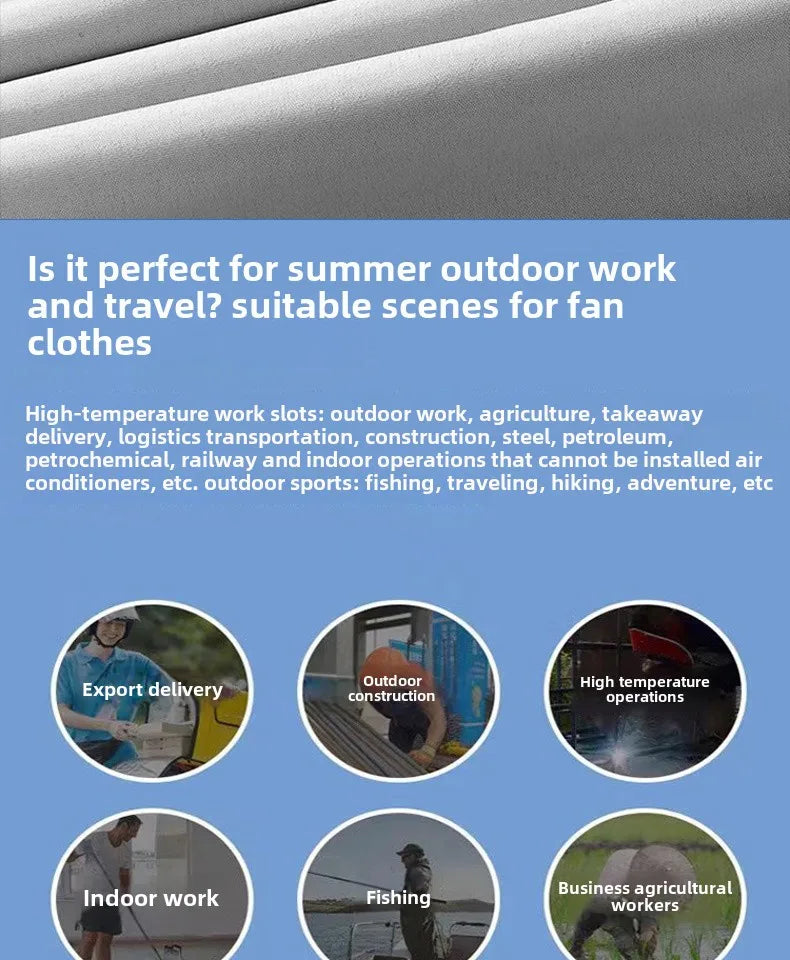CoolCore Tech Vest – USB Fan Ice Vest for Heat-Intensive Work & Summer Wear