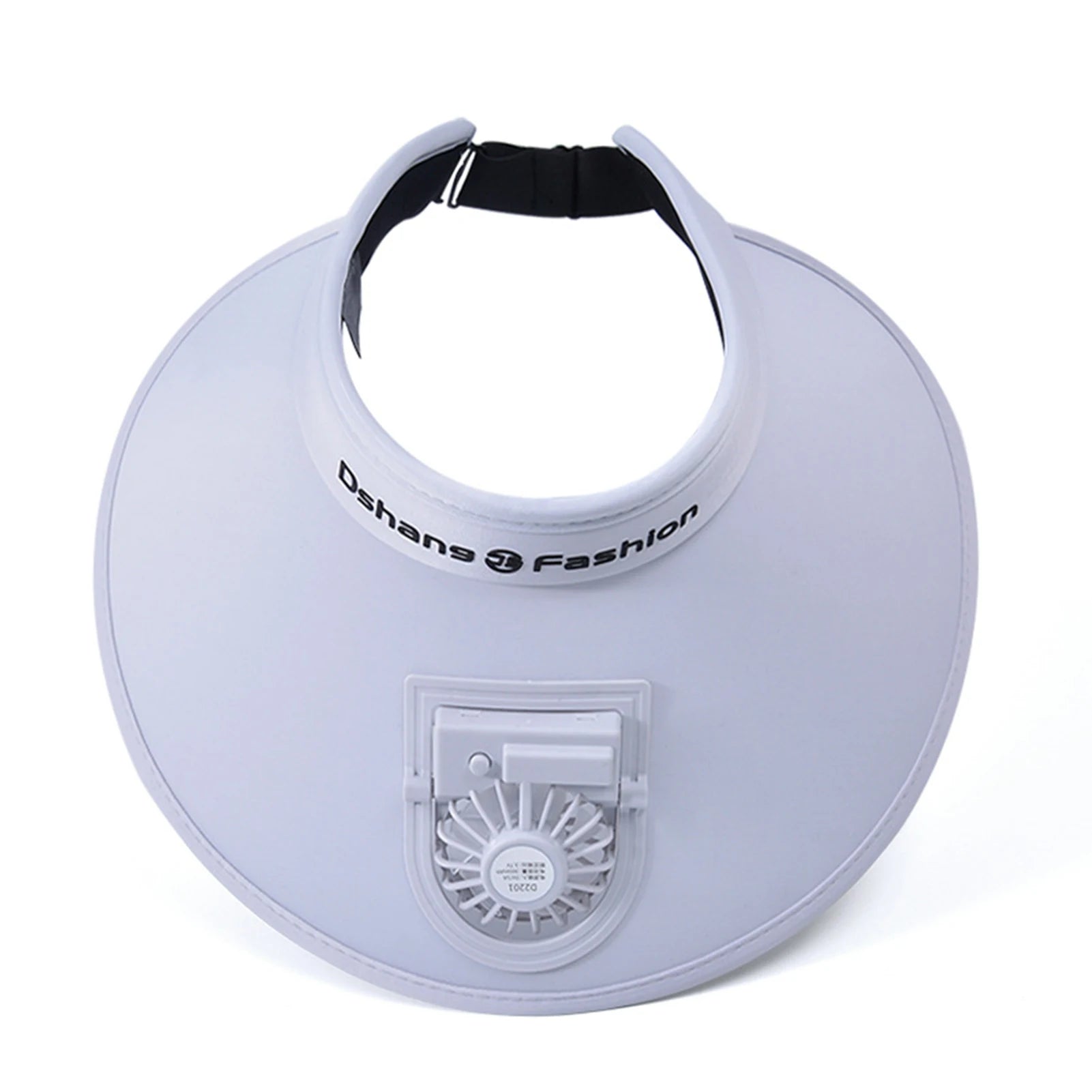 BreezeGlow Solar Visor – Stylish Sun Hat with Built-In Fan & USB Recharge