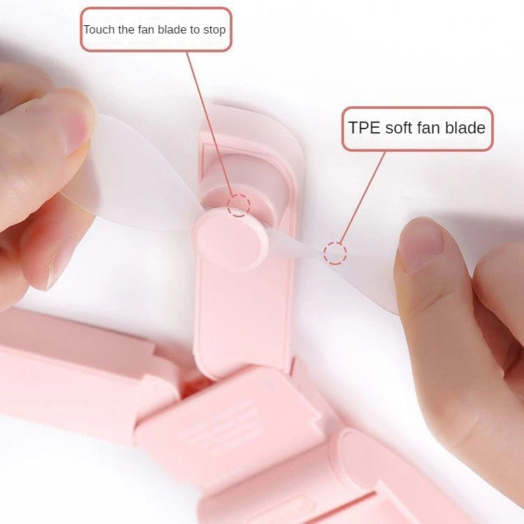 BreezeBlade Foldable Dual Fan – Compact, USB Rechargeable & Pocket-Ready