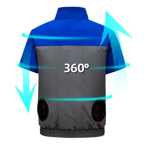 AirRide Cooling Vest – Dual-Fan USB Jacket for Riders, Cyclists & Outdoor Heat