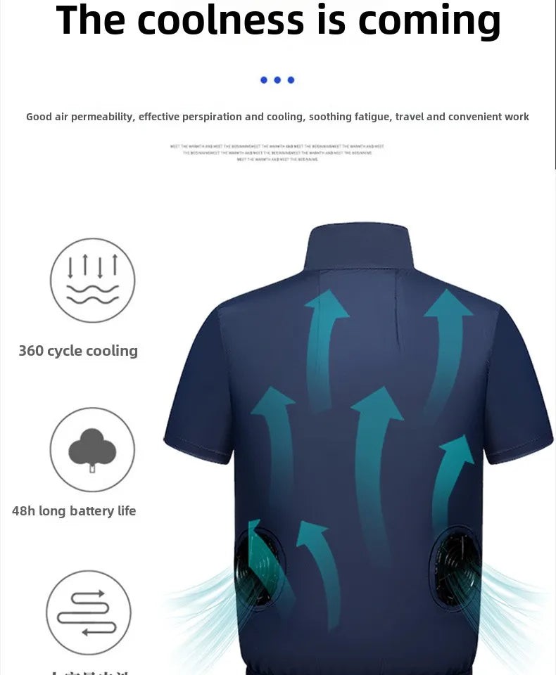 CoolCore Tech Vest – USB Fan Ice Vest for Heat-Intensive Work & Summer Wear