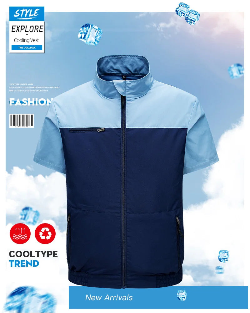 AirRide Cooling Vest – Dual-Fan USB Jacket for Riders, Cyclists & Outdoor Heat