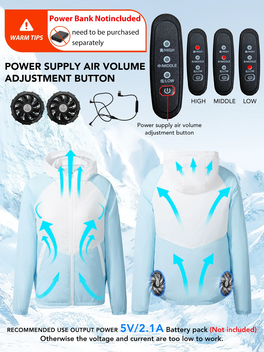 ArcticCore Cooling Jacket – Dual-Fan Ventilated Hoodie for Intense Heat Relief