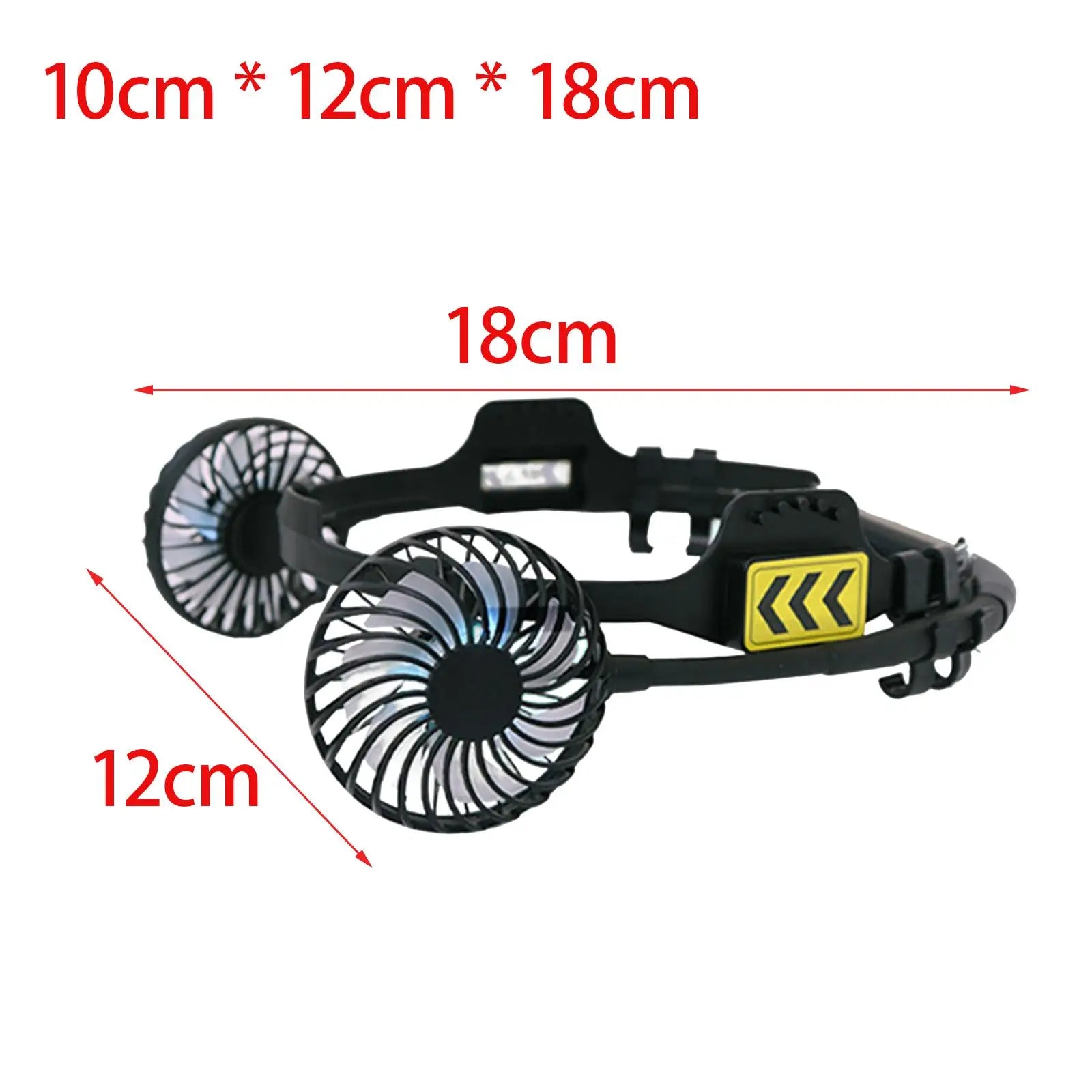 HelmBreeze Dual Fan Attachment – Portable Cooling System for Hard Hats & Helmets